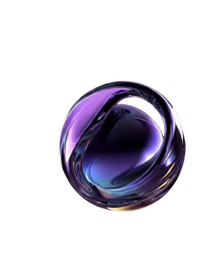 Simple ball of violet color and water texture