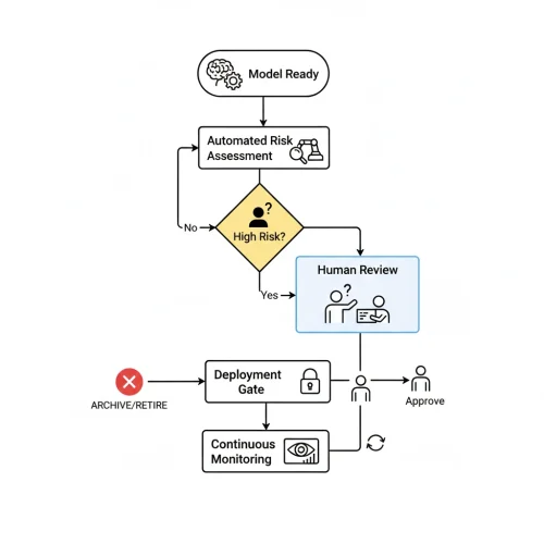 Decision tree flowchart for risk assessment.